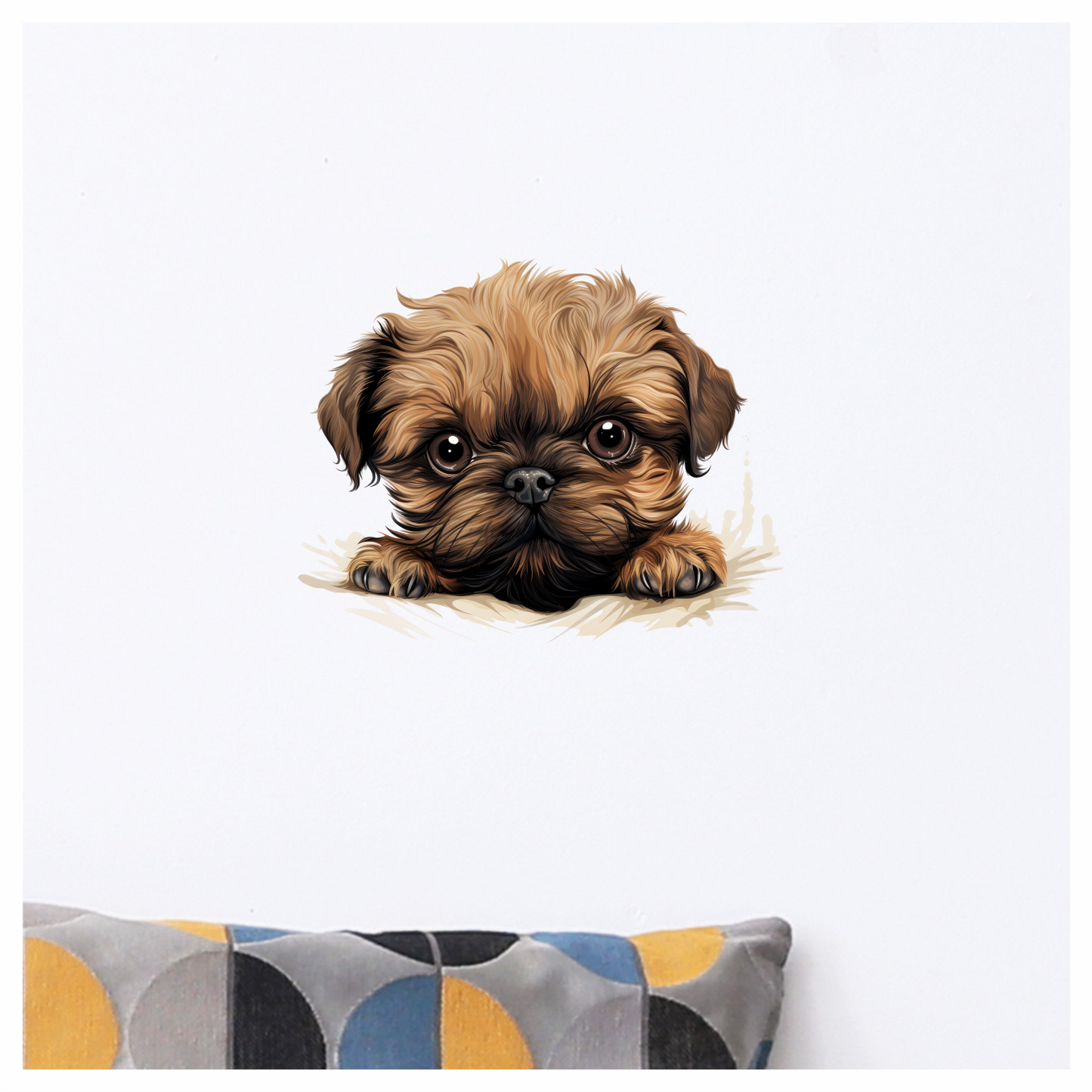 Brown Puppy Cute Dog Breed Vinyl Sticker Decal