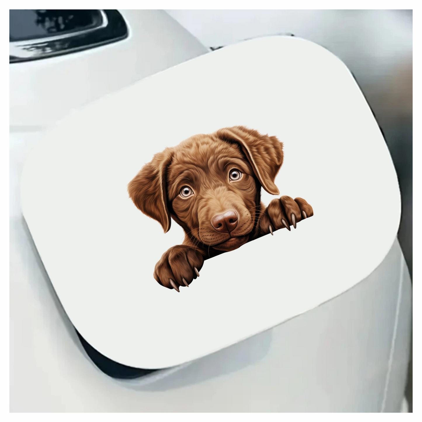 Brown Puppy Labrador Paw Cute Vinyl Sticker Decal