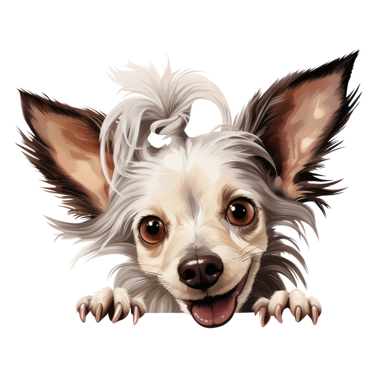 White Dog Chihuahua Smiling Cute Vinyl Sticker Decal