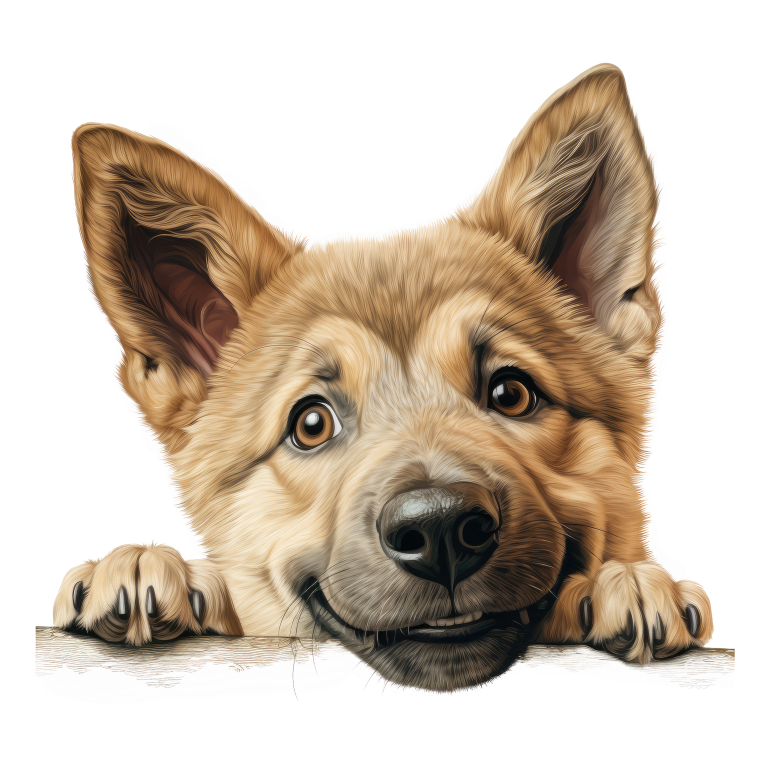 Brown Dog Puppy Cute Smiling Vinyl Sticker Decal