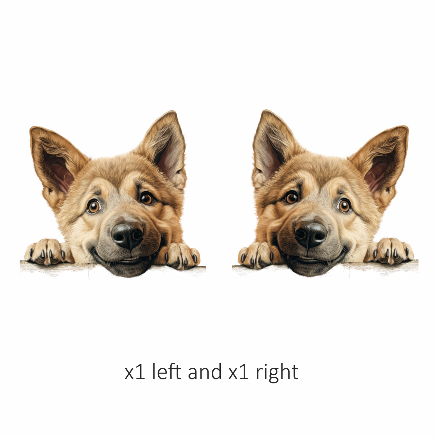 Brown Dog Puppy Cute Smiling Vinyl Sticker Decal