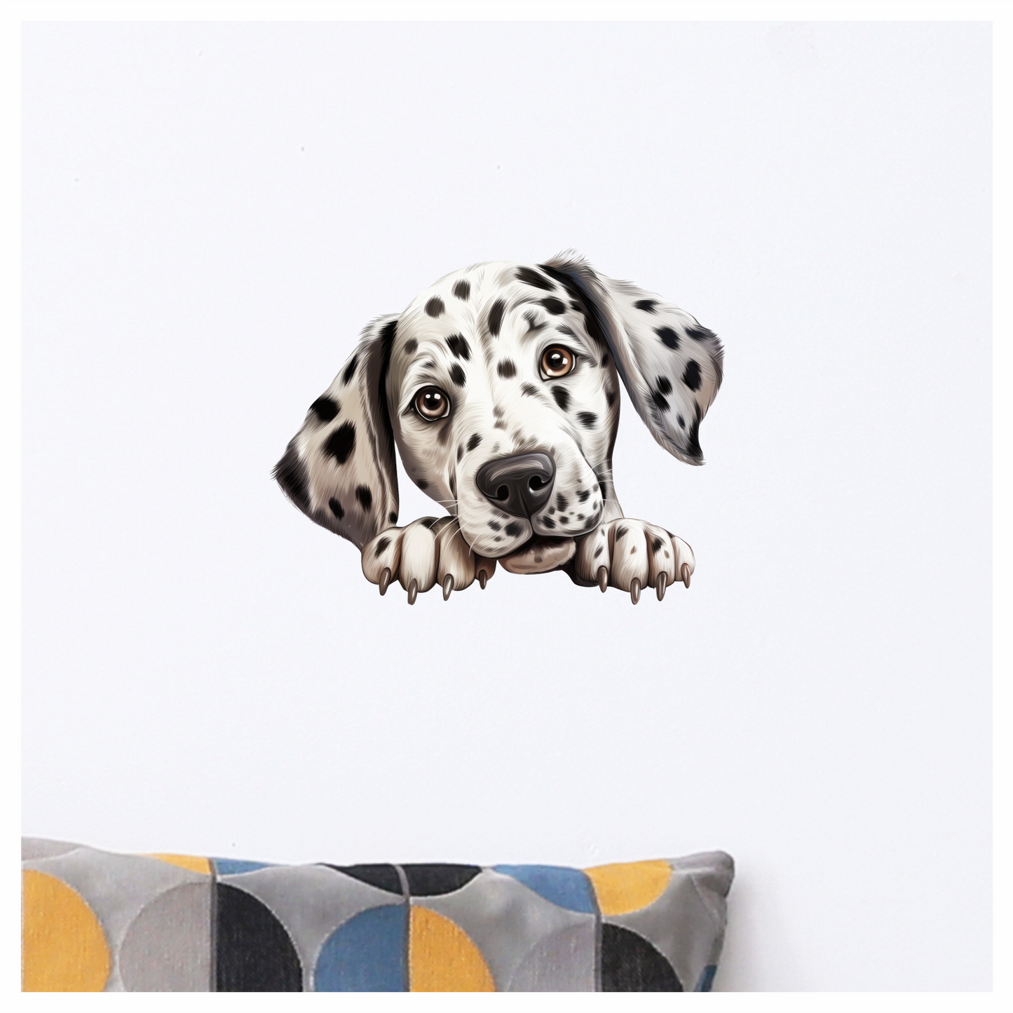 White Dog Dalmatian Puppy Cute Vinyl Sticker Decal