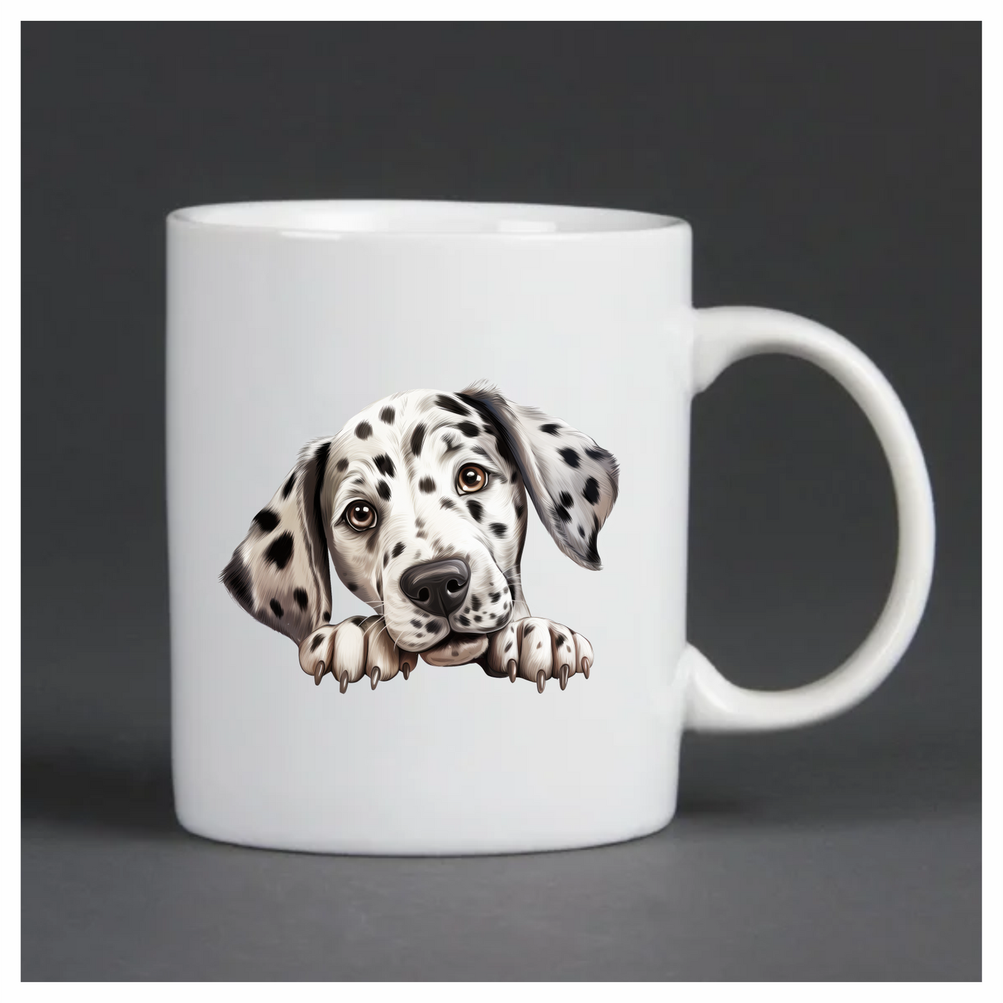White Dog Dalmatian Puppy Cute Vinyl Sticker Decal