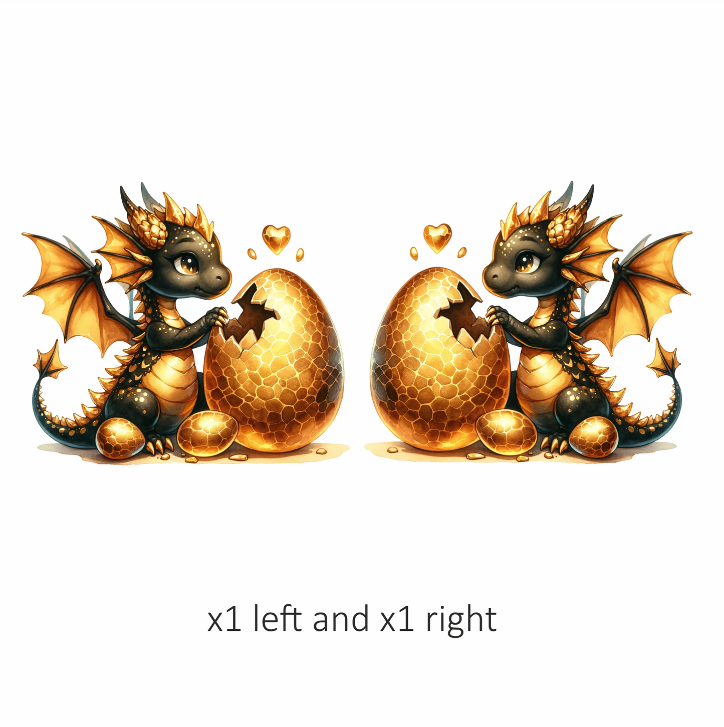 Black Dragon Golden Egg Hatch Vinyl Sticker Decal
