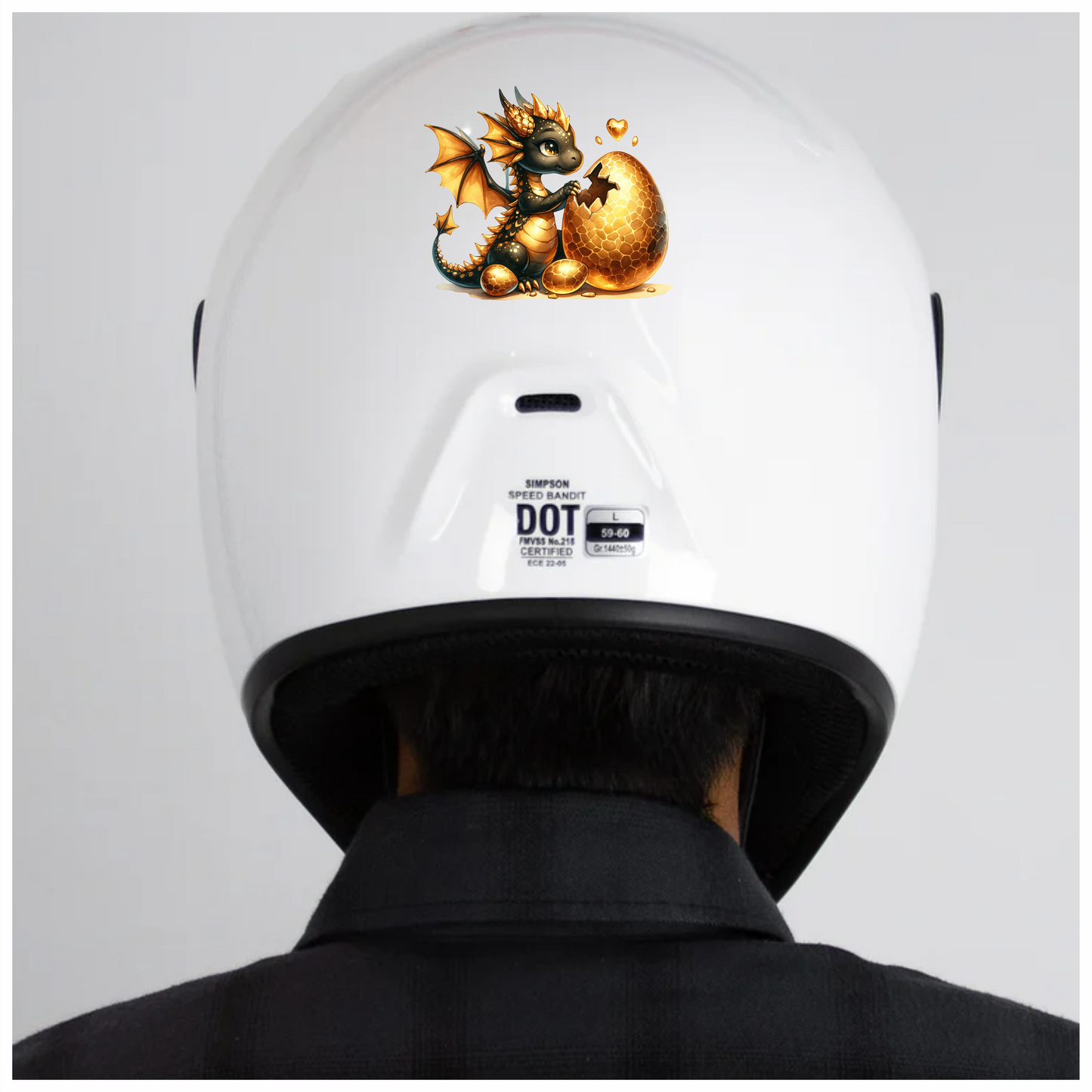 Black Dragon Golden Egg Hatch Vinyl Sticker Decal