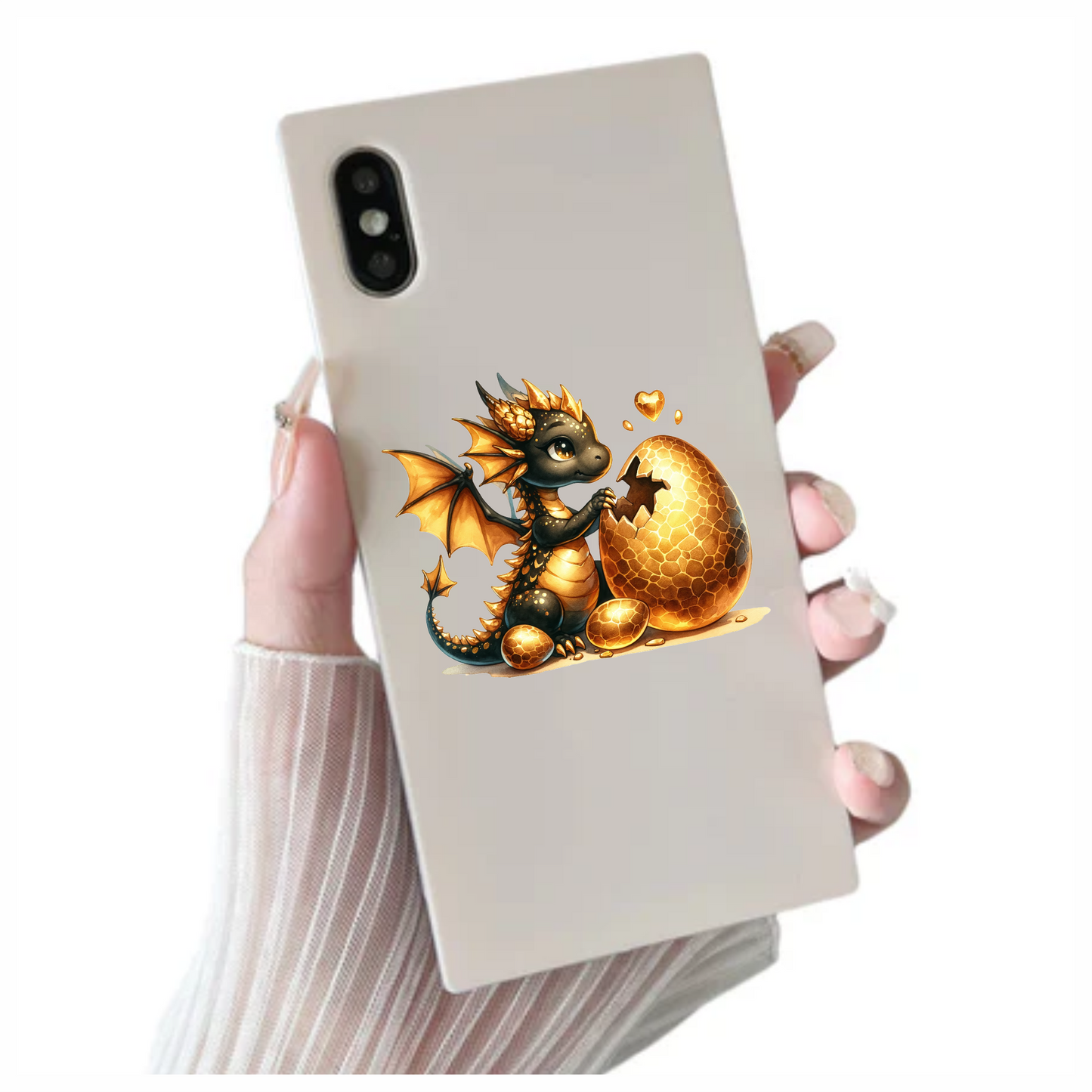 Black Dragon Golden Egg Hatch Vinyl Sticker Decal