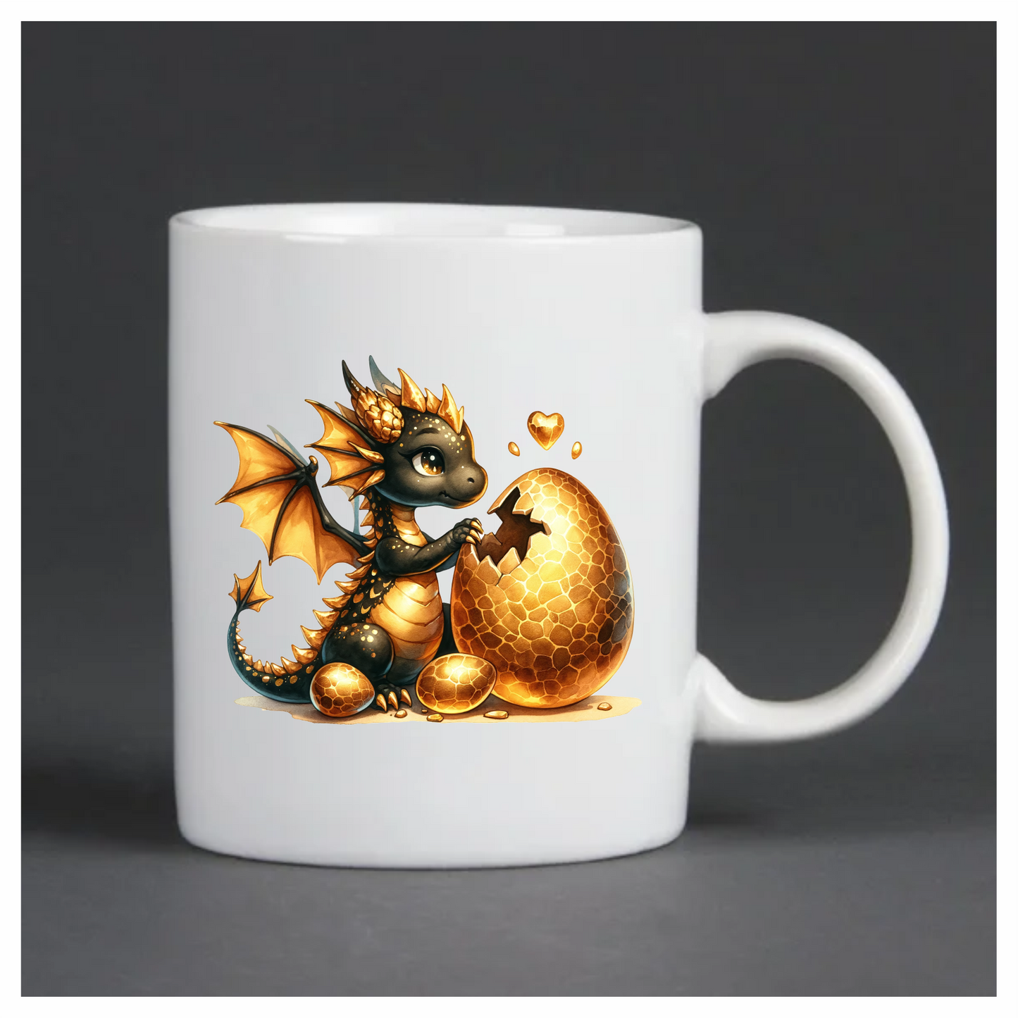 Black Dragon Golden Egg Hatch Vinyl Sticker Decal