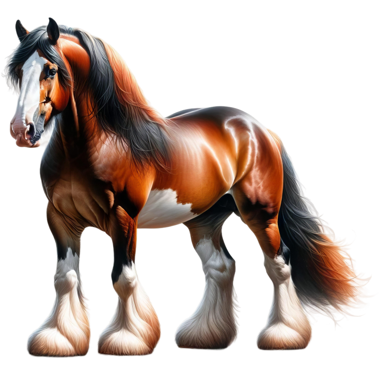 Brown Horse Draft Breed Strong Powerful Vinyl Sticker Decal