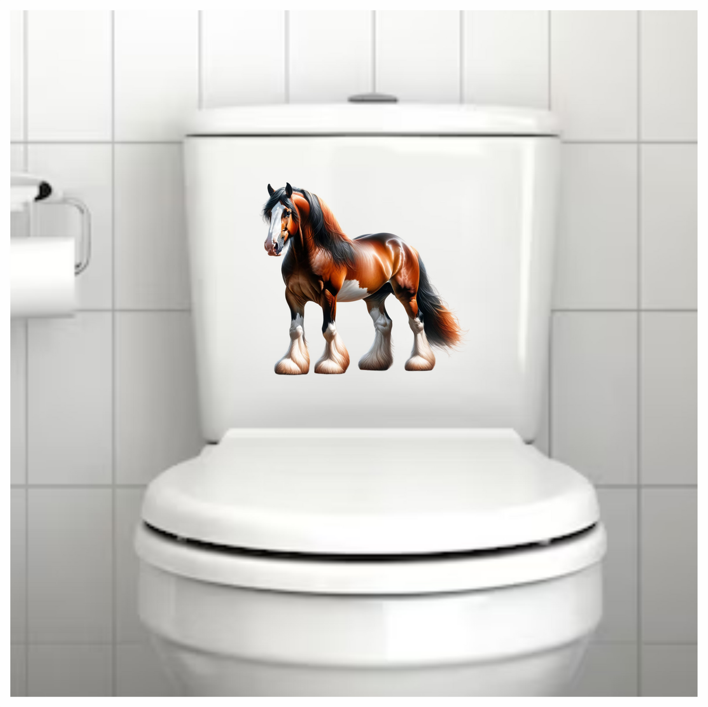 Brown Horse Draft Breed Strong Powerful Vinyl Sticker Decal