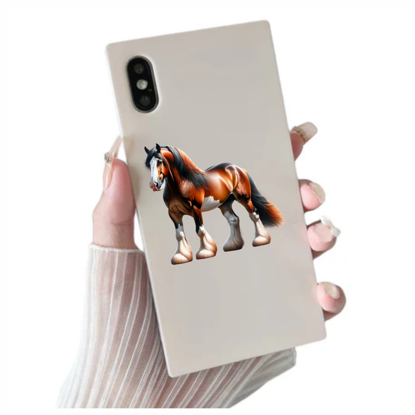 Brown Horse Draft Breed Strong Powerful Vinyl Sticker Decal