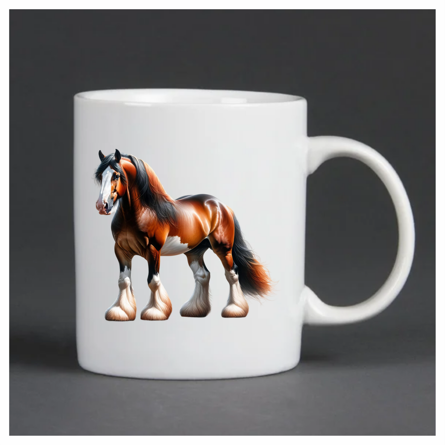 Brown Horse Draft Breed Strong Powerful Vinyl Sticker Decal