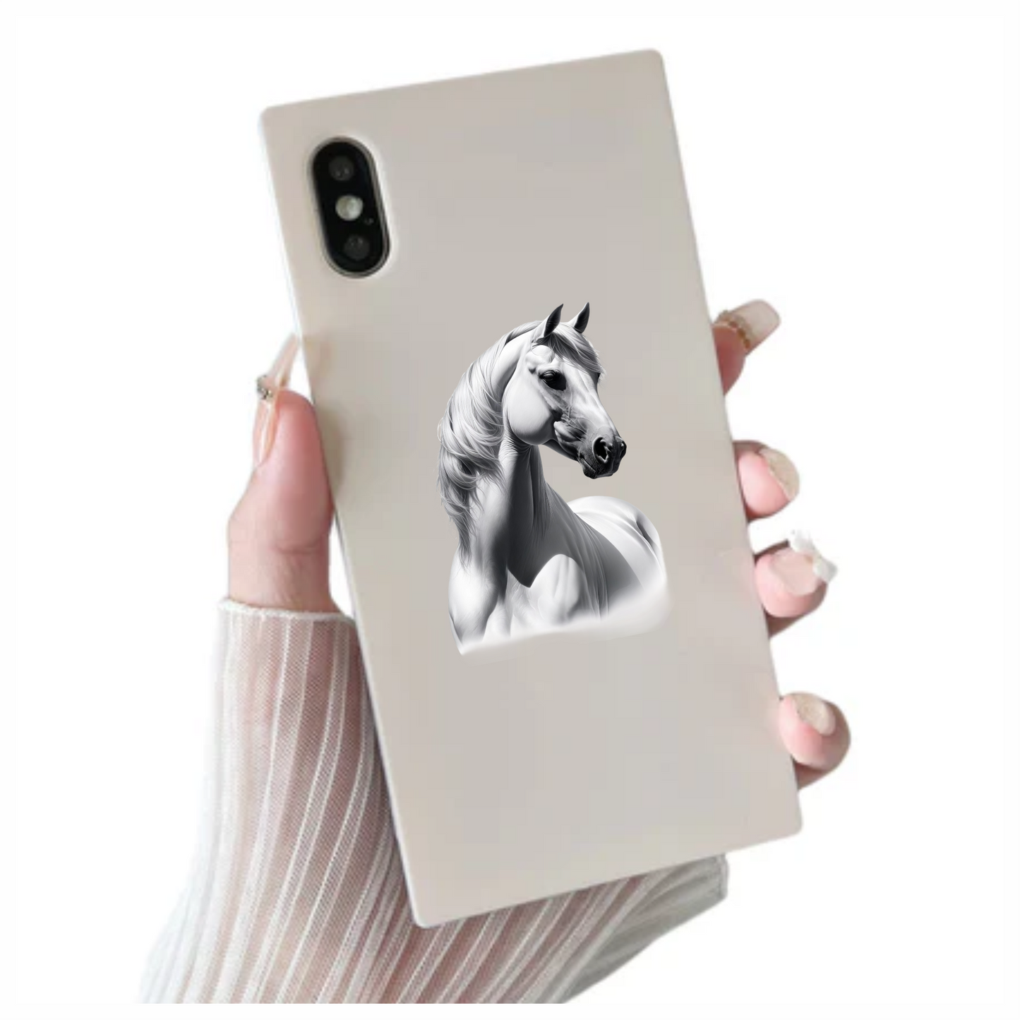 White Horse Arabian Strong Elegant Graceful Vinyl Sticker Decal