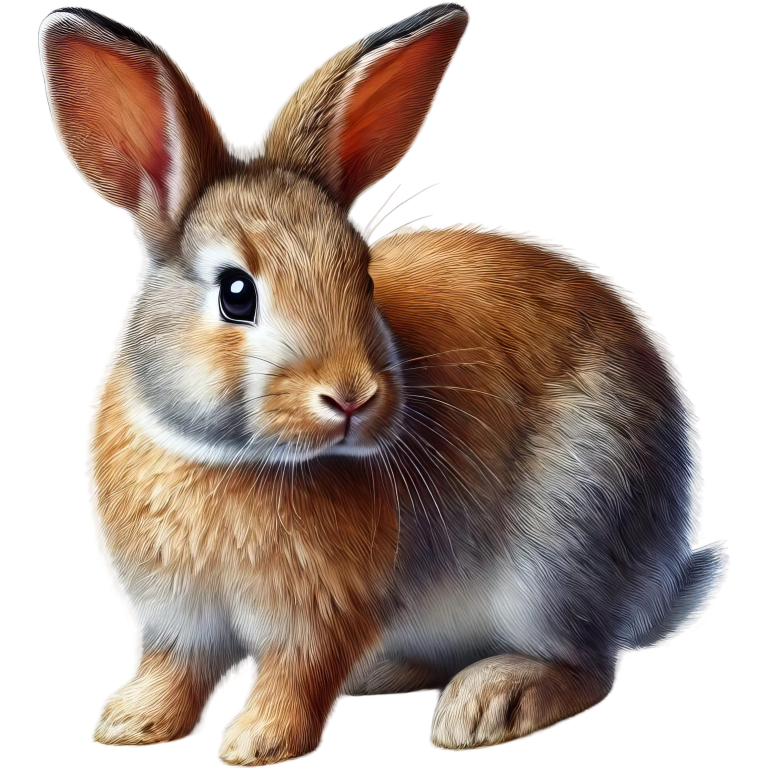 Brown Rabbit Small Mammal Cute Vinyl Sticker Decal
