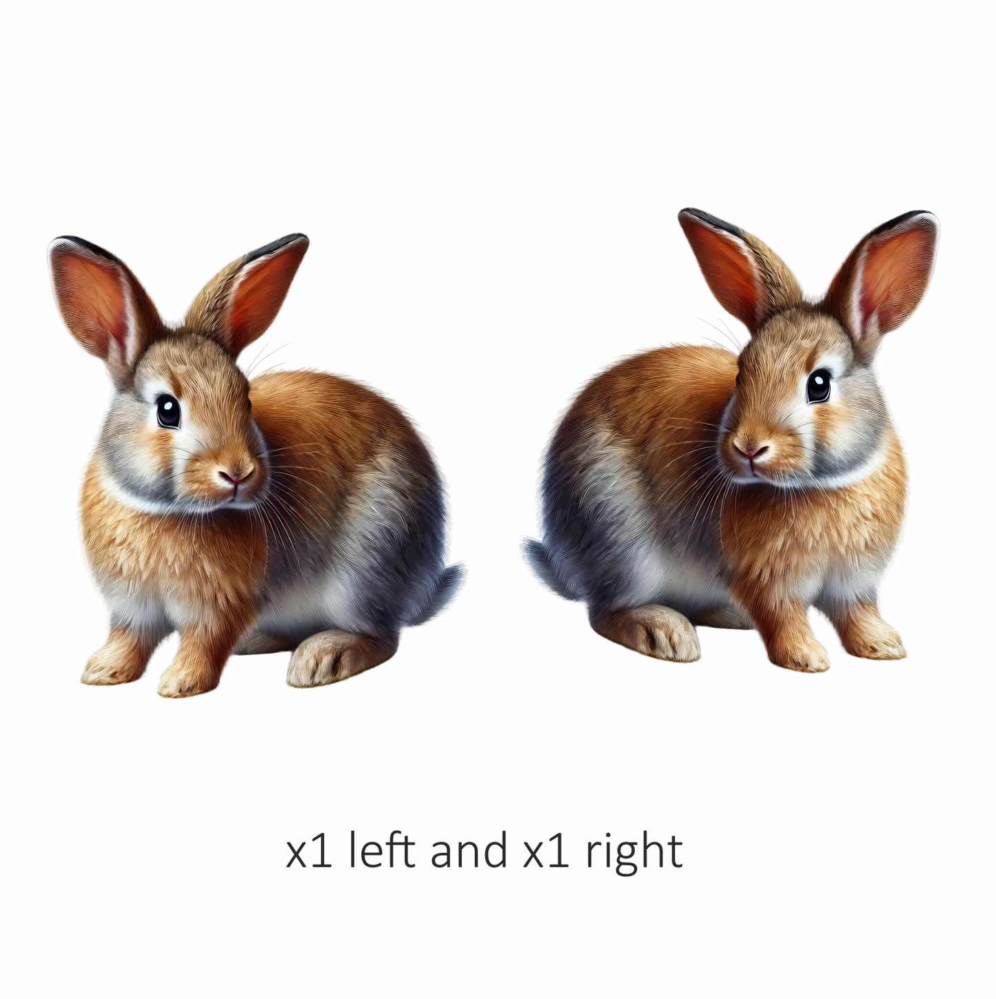 Brown Rabbit Small Mammal Cute Vinyl Sticker Decal