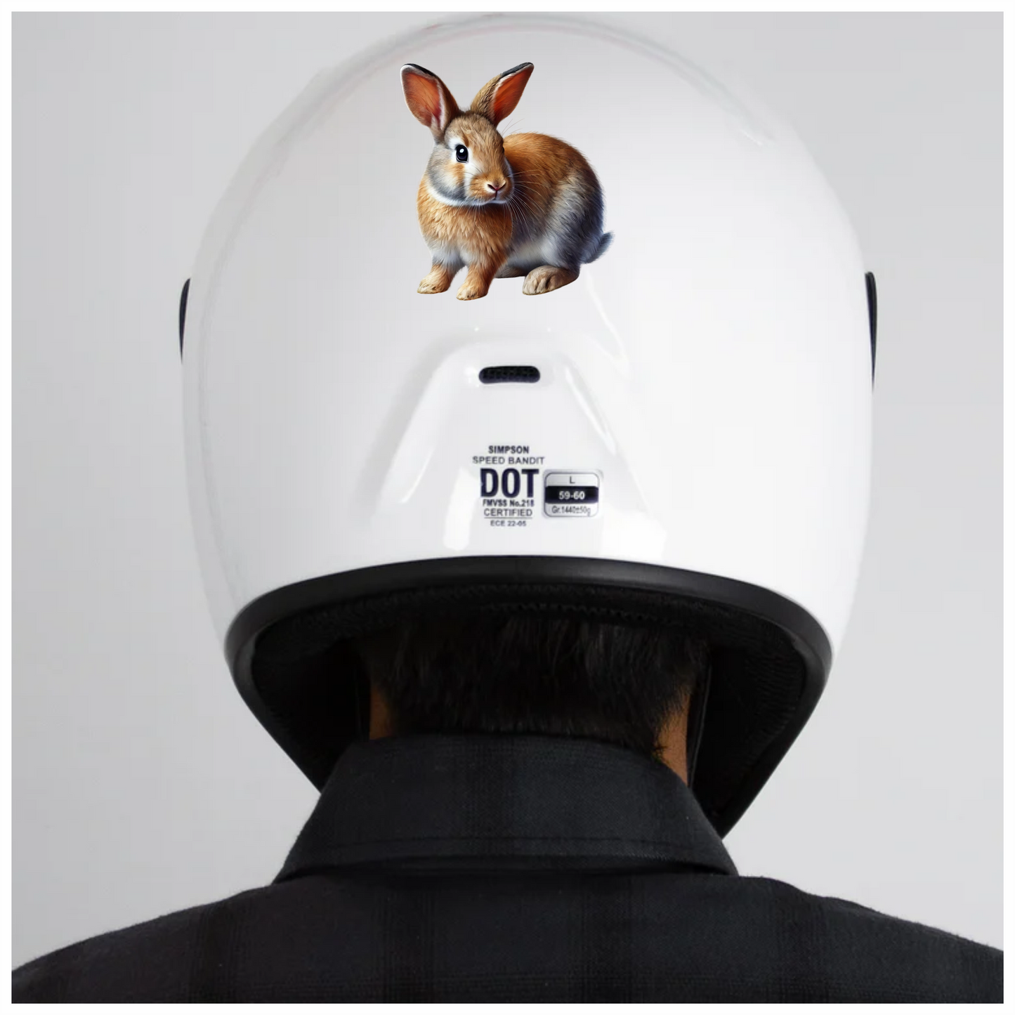 Brown Rabbit Small Mammal Cute Vinyl Sticker Decal