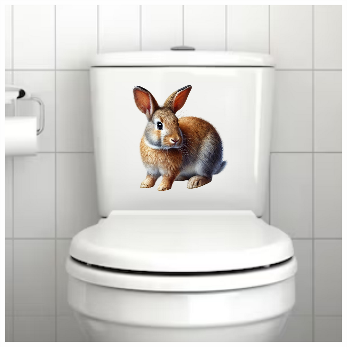 Brown Rabbit Small Mammal Cute Vinyl Sticker Decal