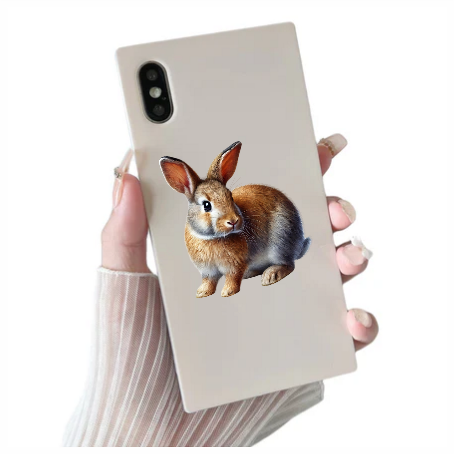 Brown Rabbit Small Mammal Cute Vinyl Sticker Decal