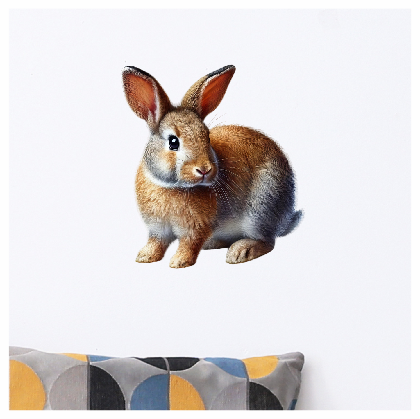 Brown Rabbit Small Mammal Cute Vinyl Sticker Decal