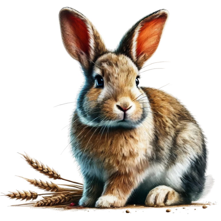 Brown Rabbit Farm Wheat Field Vinyl Sticker Decal