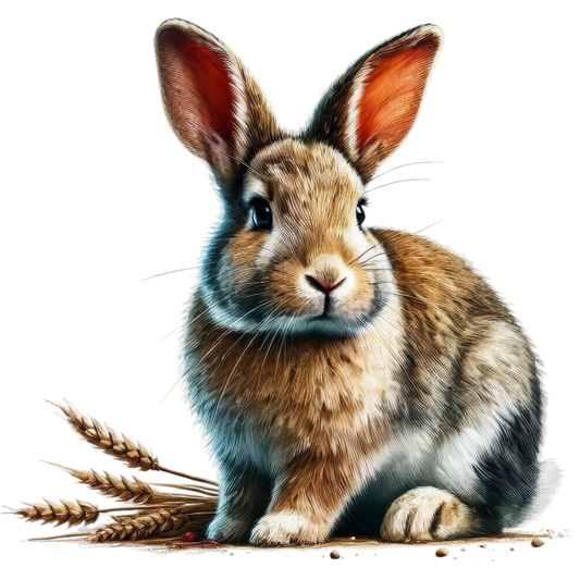 Brown Rabbit Farm Wheat Field Vinyl Sticker Decal