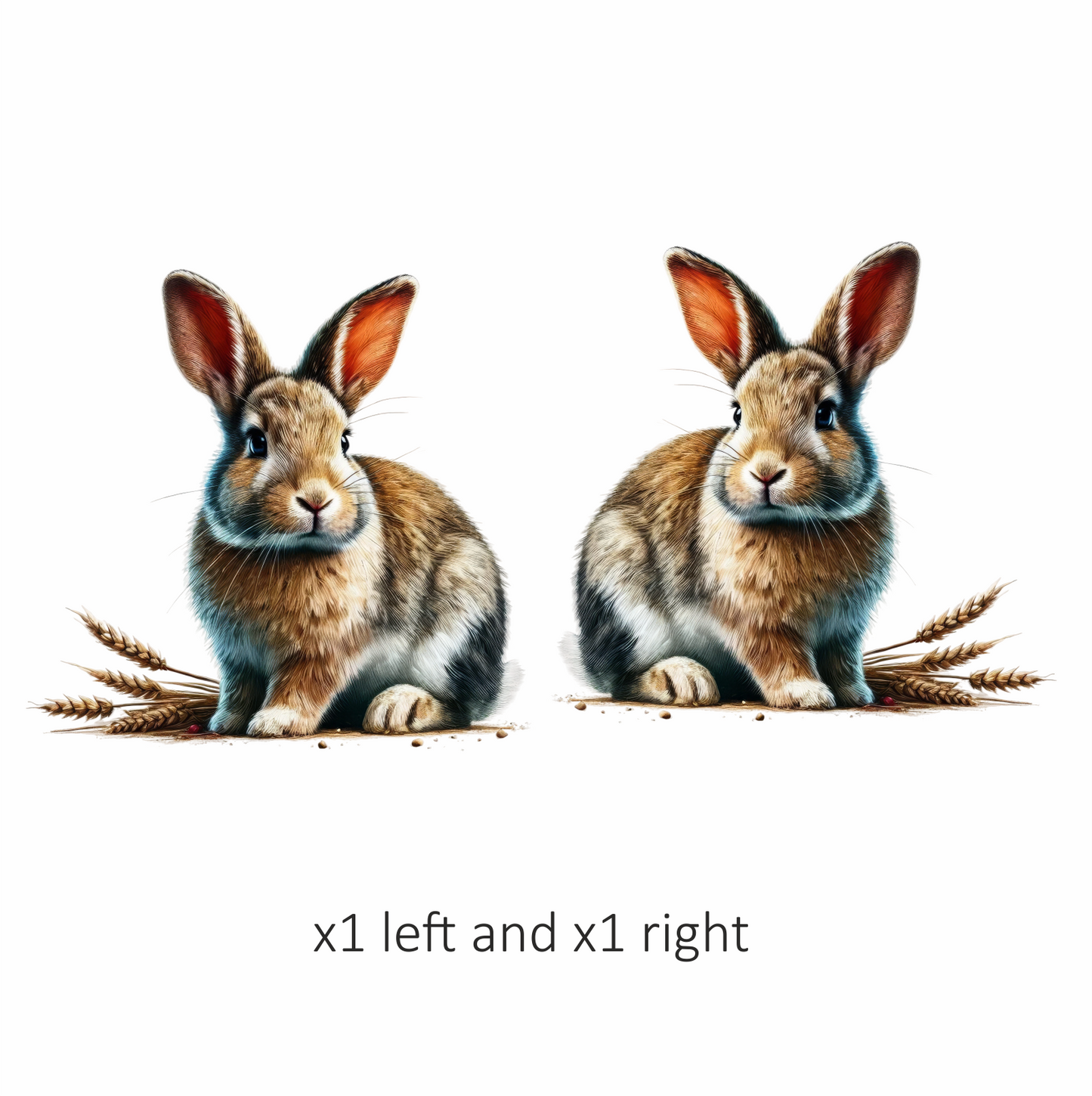 Brown Rabbit Farm Wheat Field Vinyl Sticker Decal
