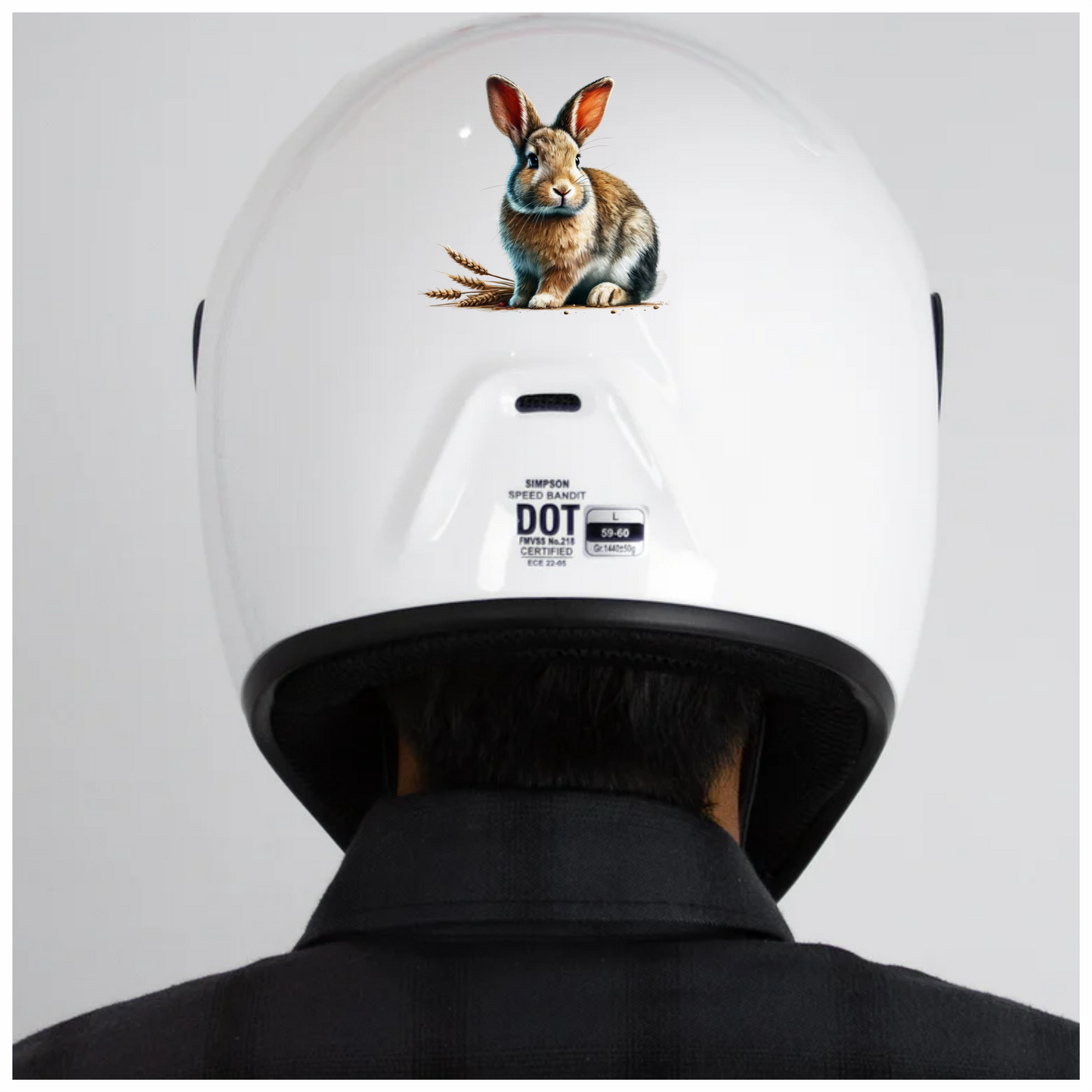 Brown Rabbit Farm Wheat Field Vinyl Sticker Decal