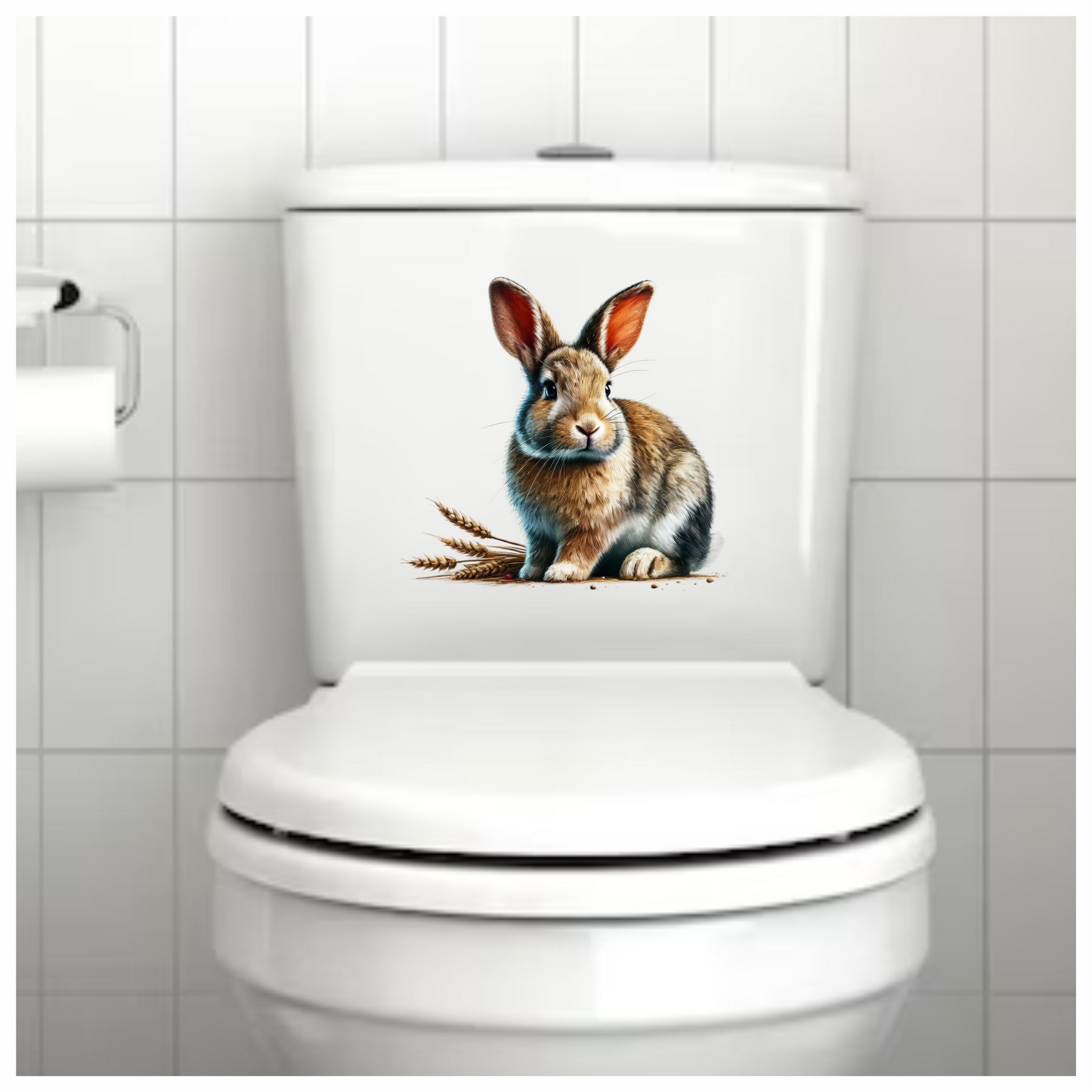 Brown Rabbit Farm Wheat Field Vinyl Sticker Decal