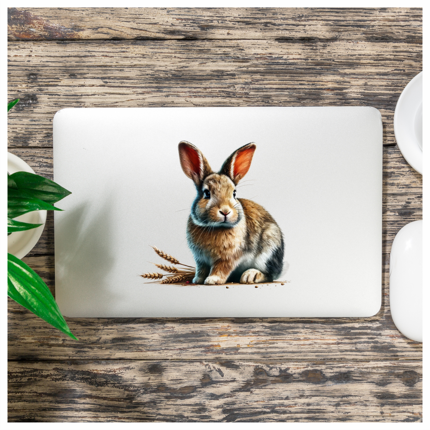 Brown Rabbit Farm Wheat Field Vinyl Sticker Decal