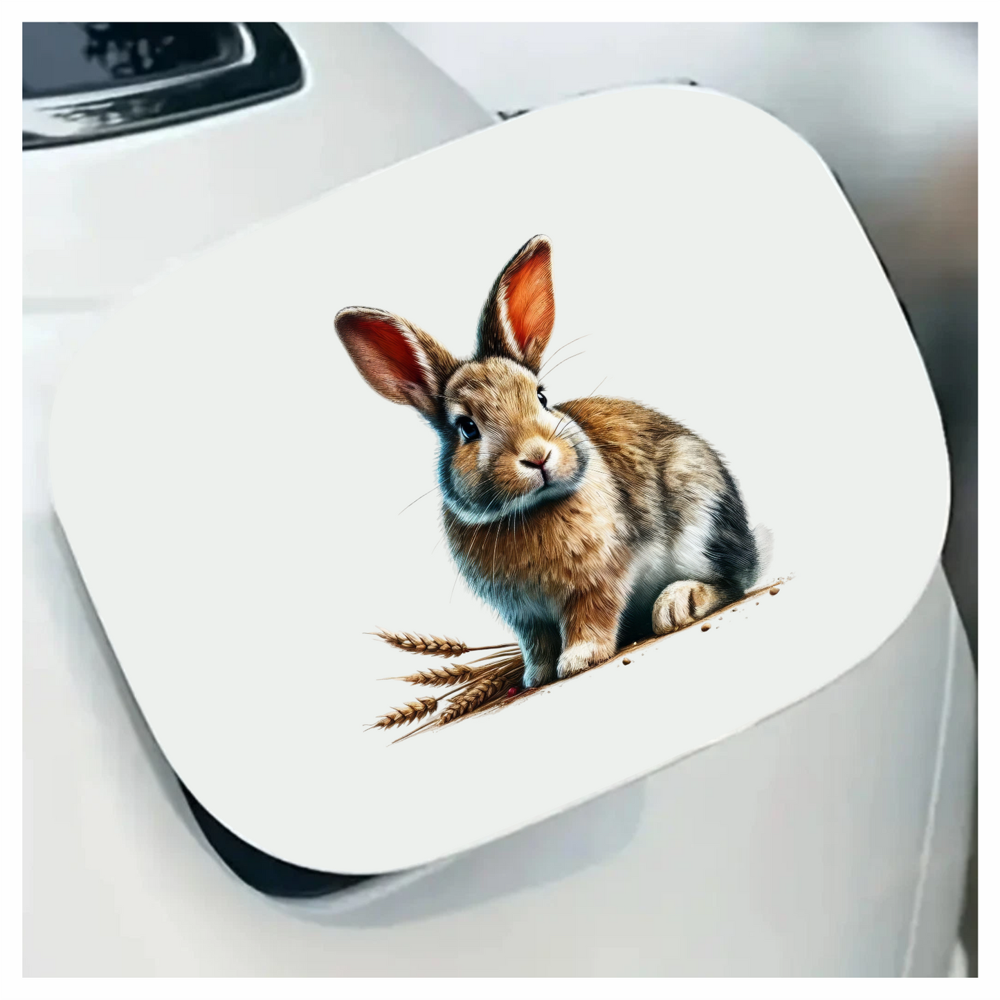 Brown Rabbit Farm Wheat Field Vinyl Sticker Decal