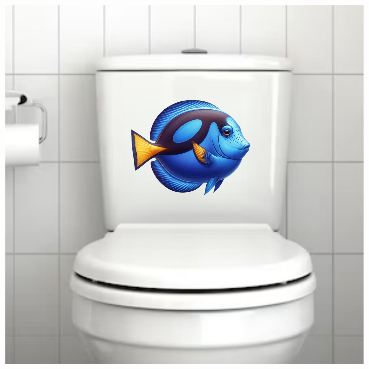 Blue Tropical Fish Ocean Marine Vinyl Sticker Decal