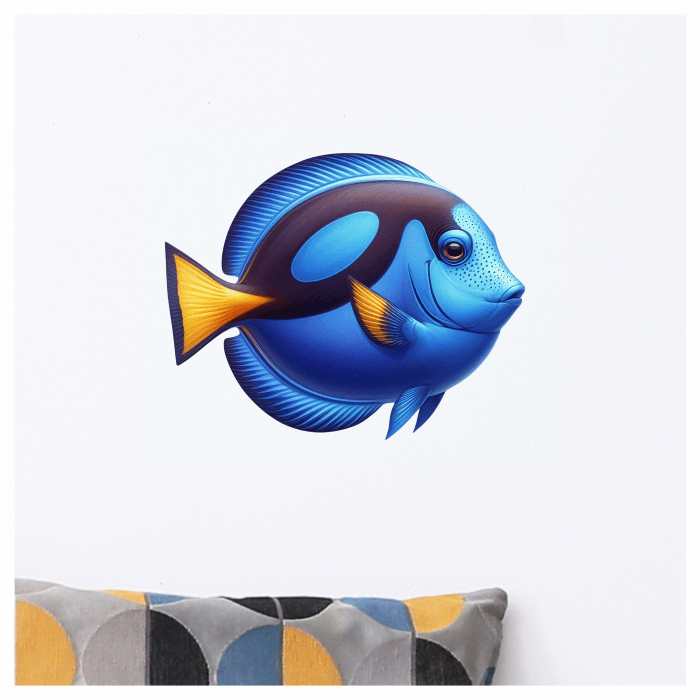 Blue Tropical Fish Ocean Marine Vinyl Sticker Decal