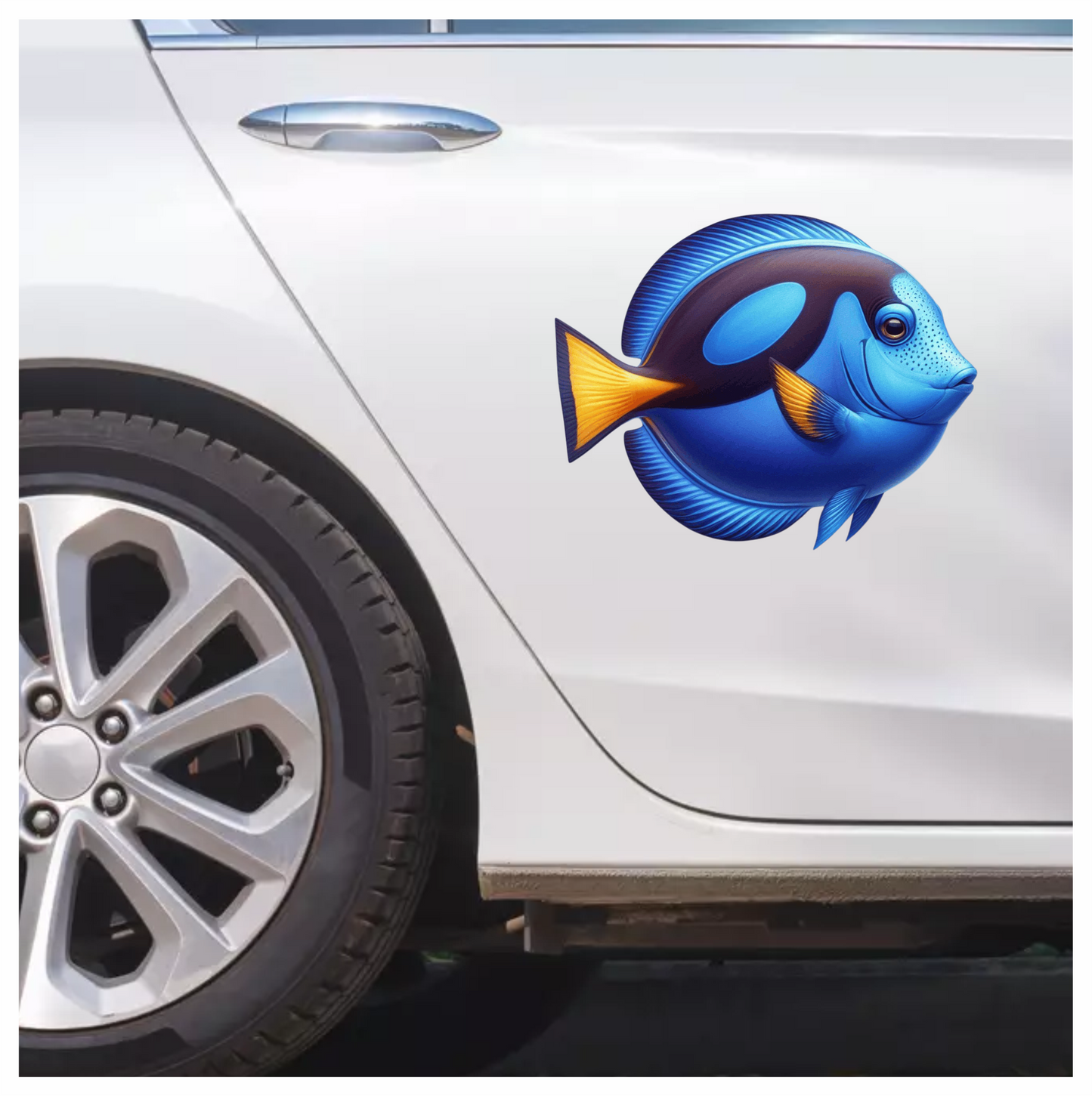 Blue Tropical Fish Ocean Marine Vinyl Sticker Decal