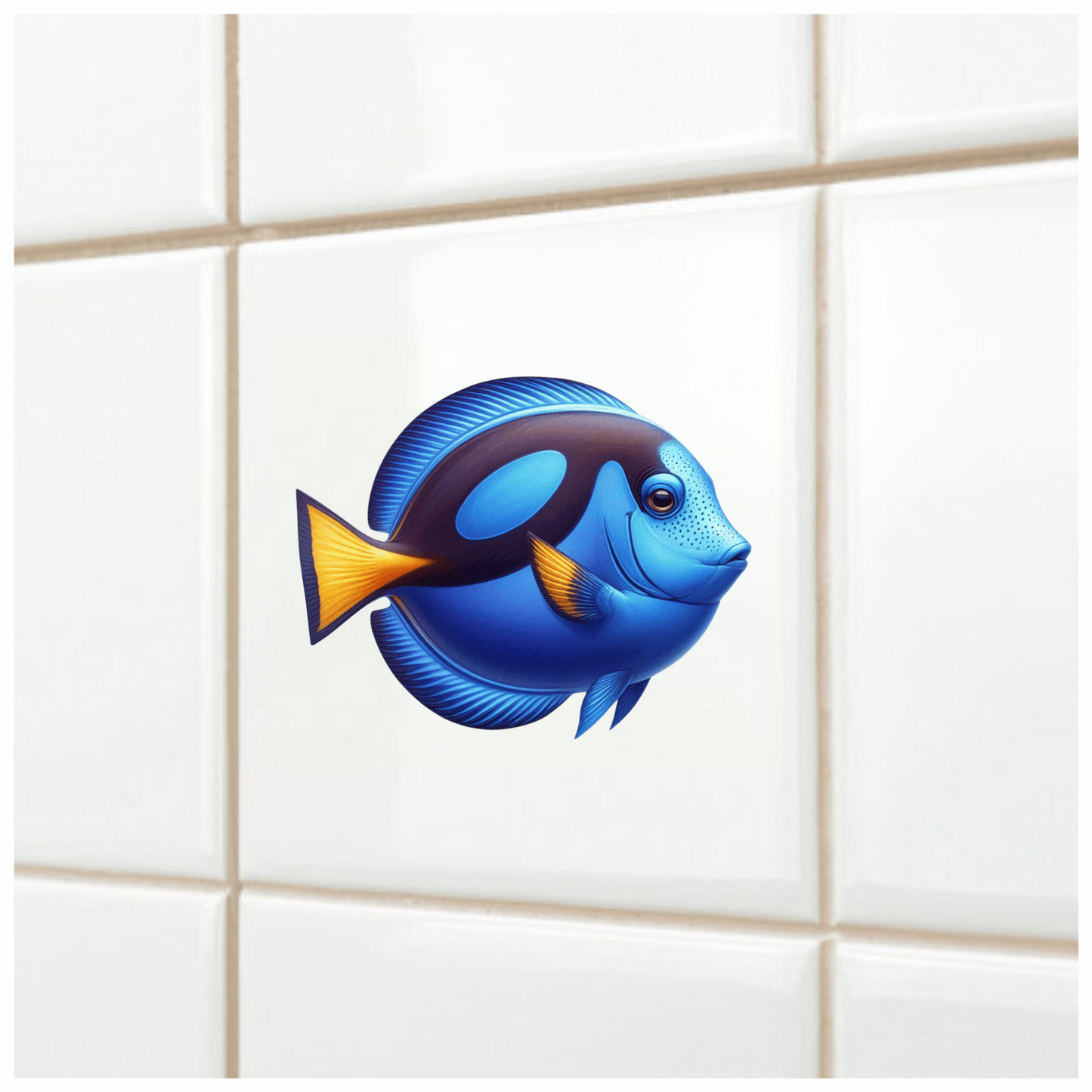 Blue Tropical Fish Ocean Marine Vinyl Sticker Decal