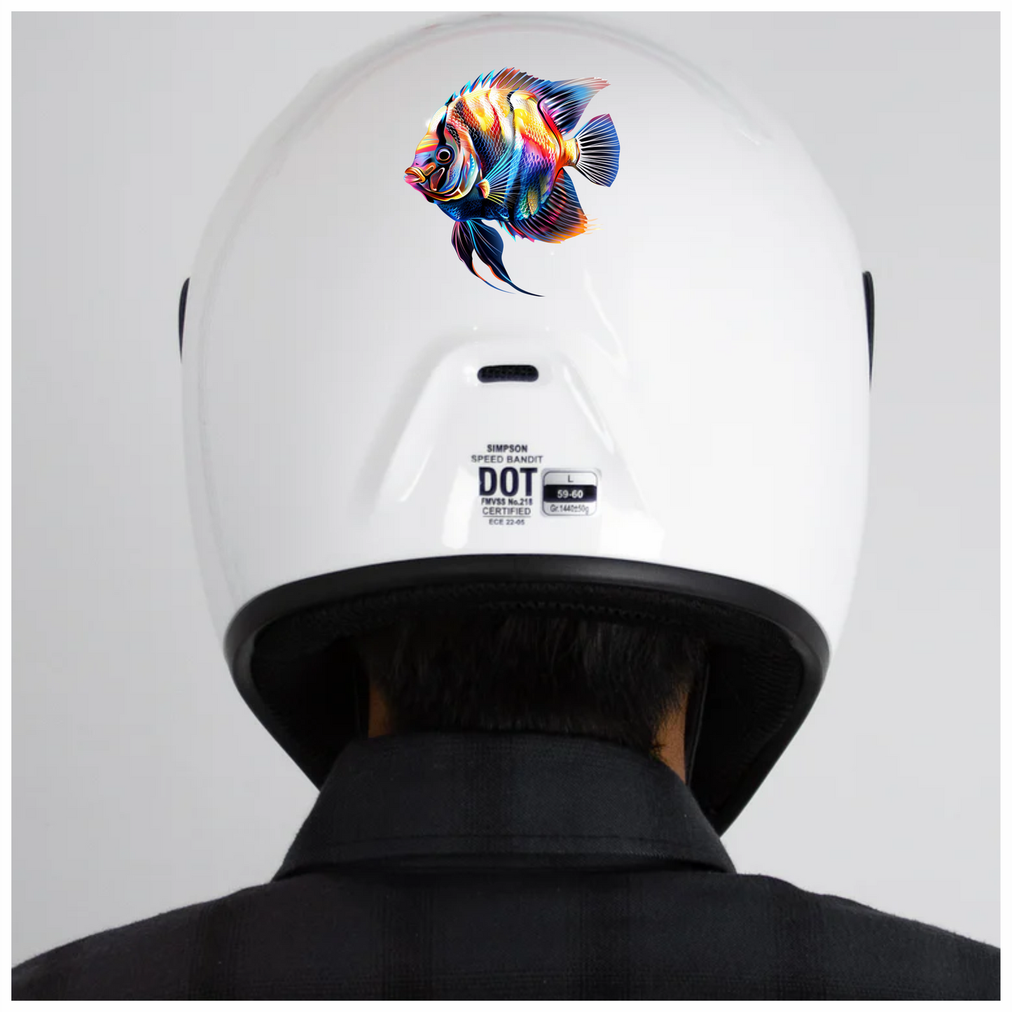 Bright Fish Tropical Angelfish Vinyl Sticker Decal