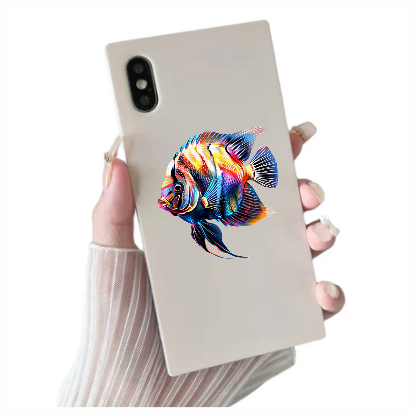 Bright Fish Tropical Angelfish Vinyl Sticker Decal