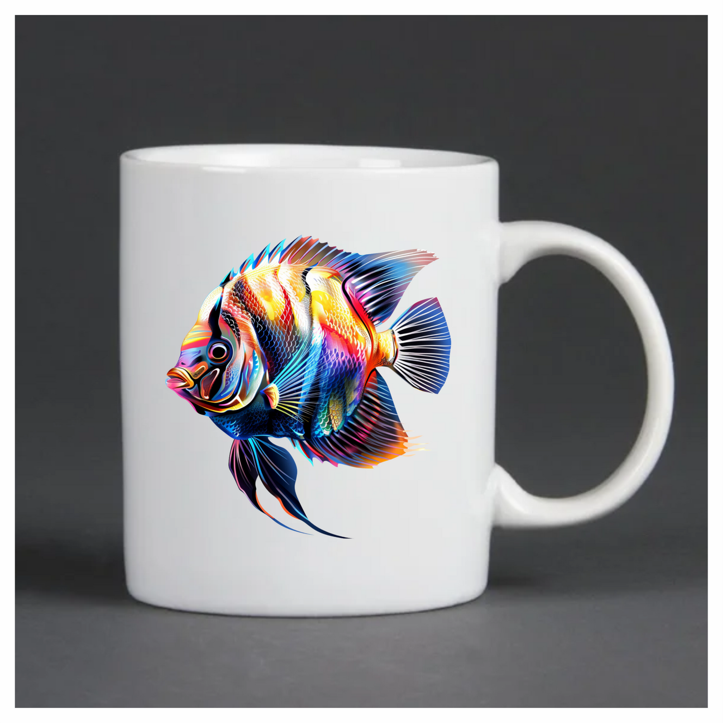 Bright Fish Tropical Angelfish Vinyl Sticker Decal