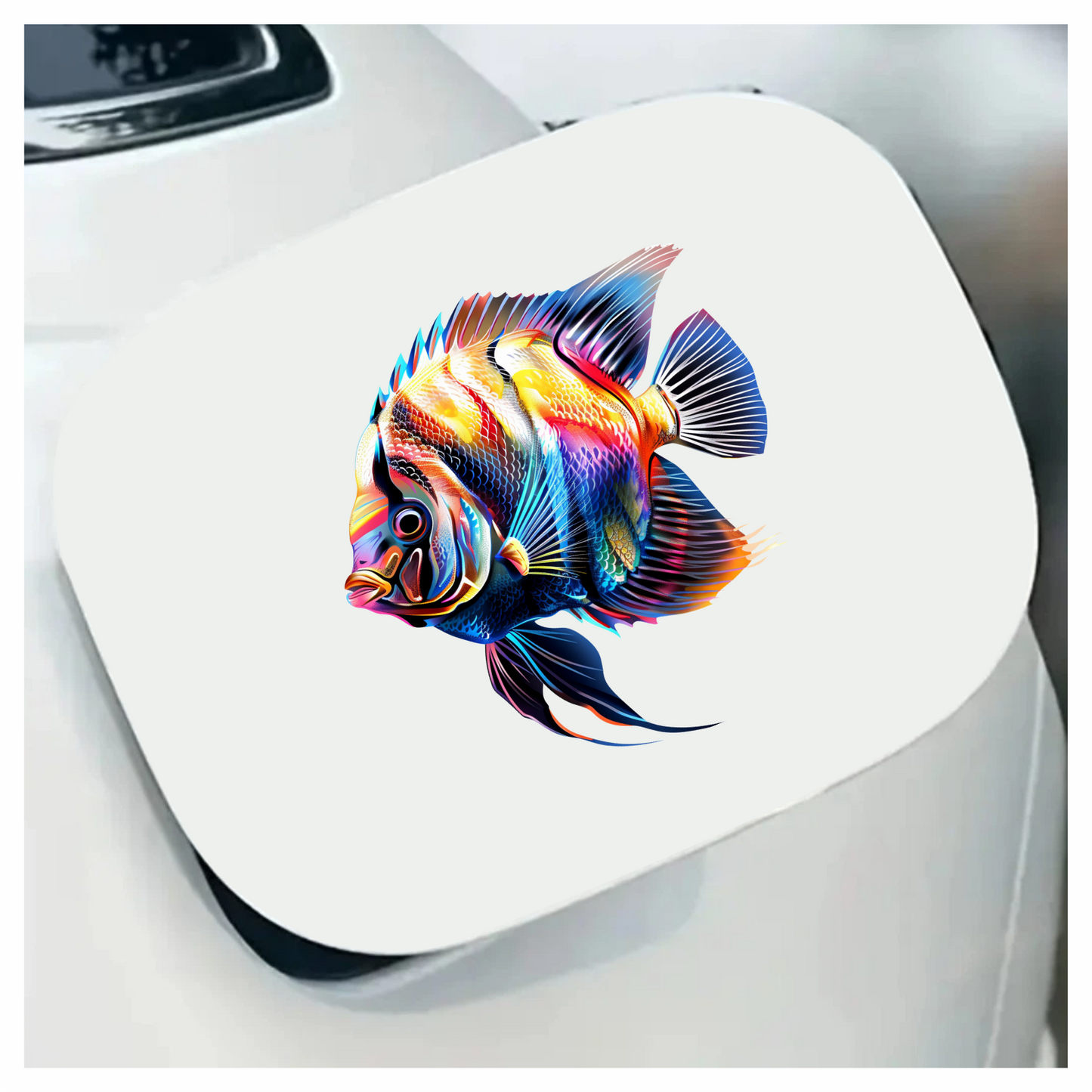 Bright Fish Tropical Angelfish Vinyl Sticker Decal