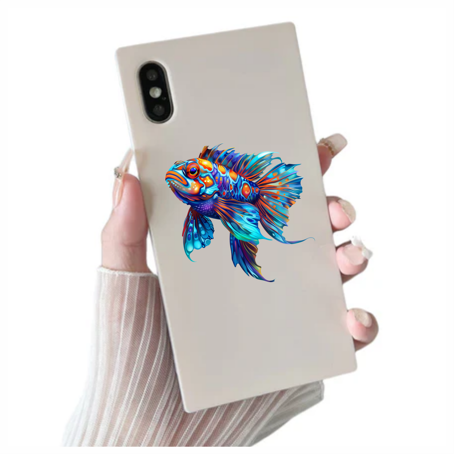 Blue Fish Betta Tropical Aquarium Vinyl Sticker Decal