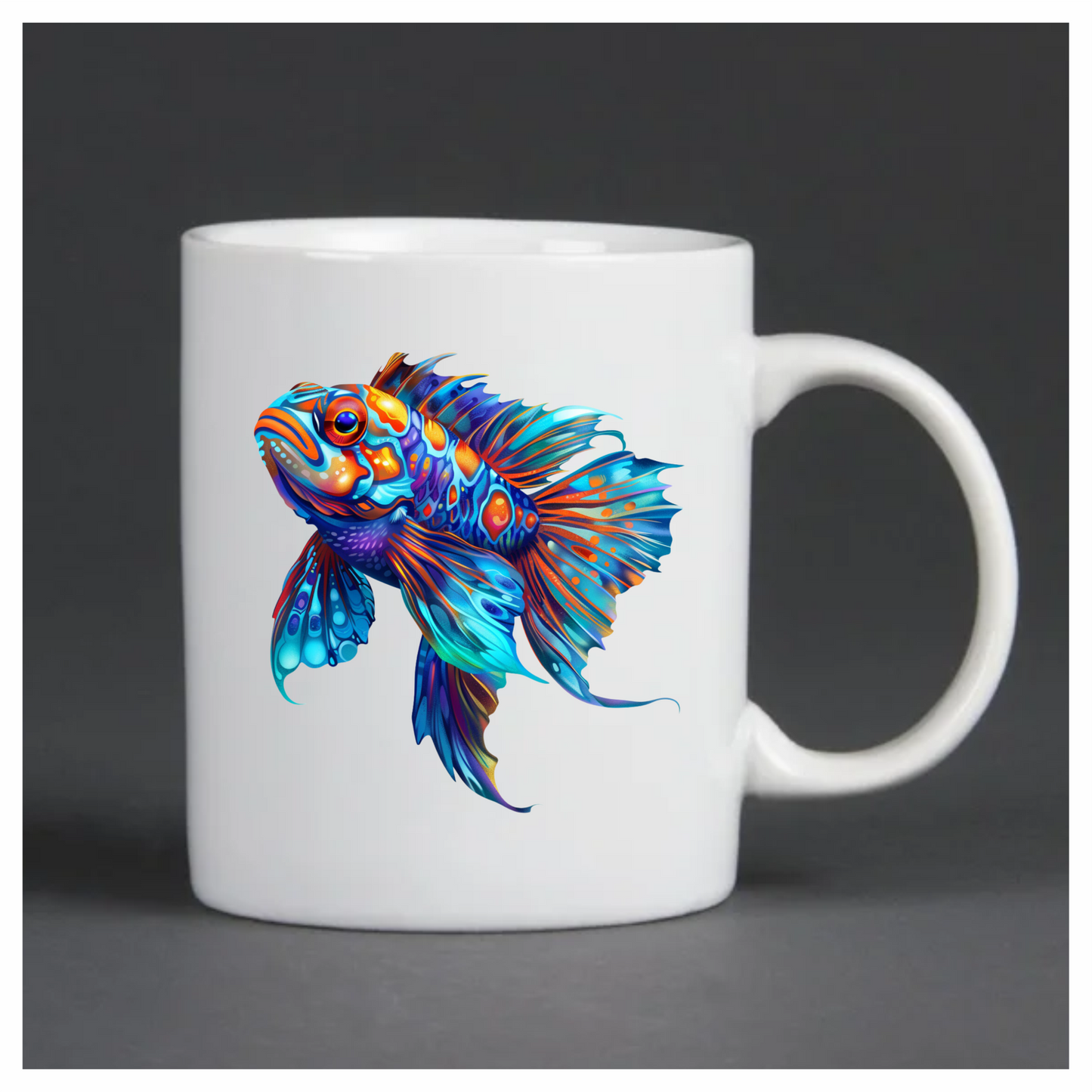 Blue Fish Betta Tropical Aquarium Vinyl Sticker Decal