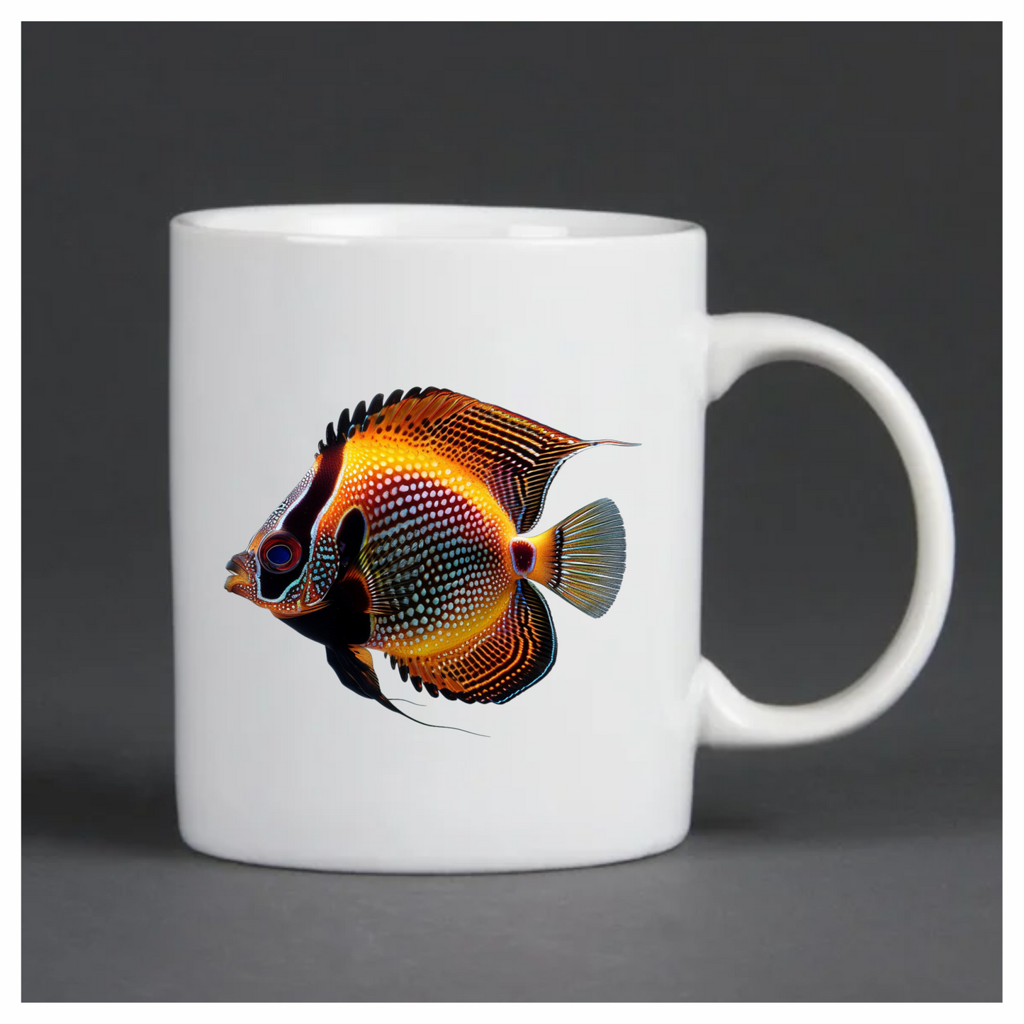 Orange Fish Butterfly Marine Tropical Vinyl Sticker Decal