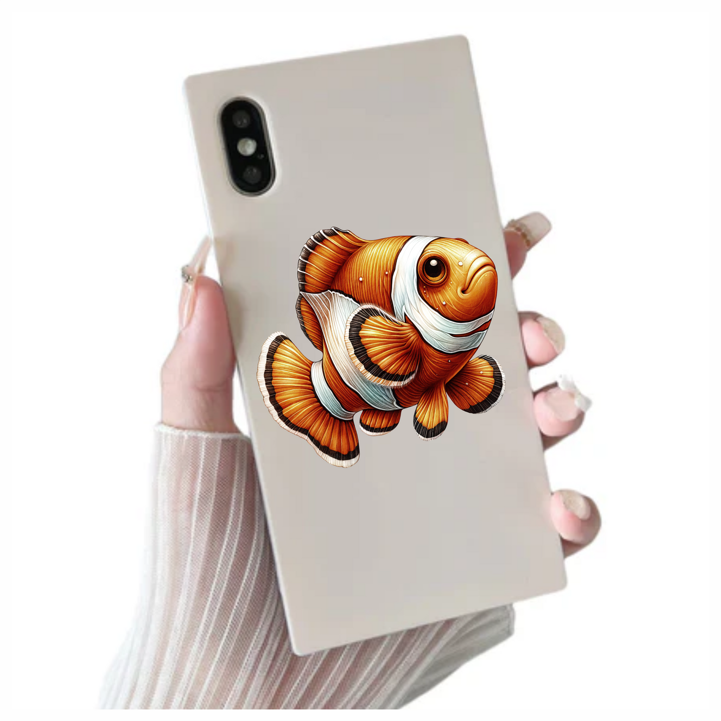 Orange Clownfish Marine Animal Ocean Vinyl Sticker Decal