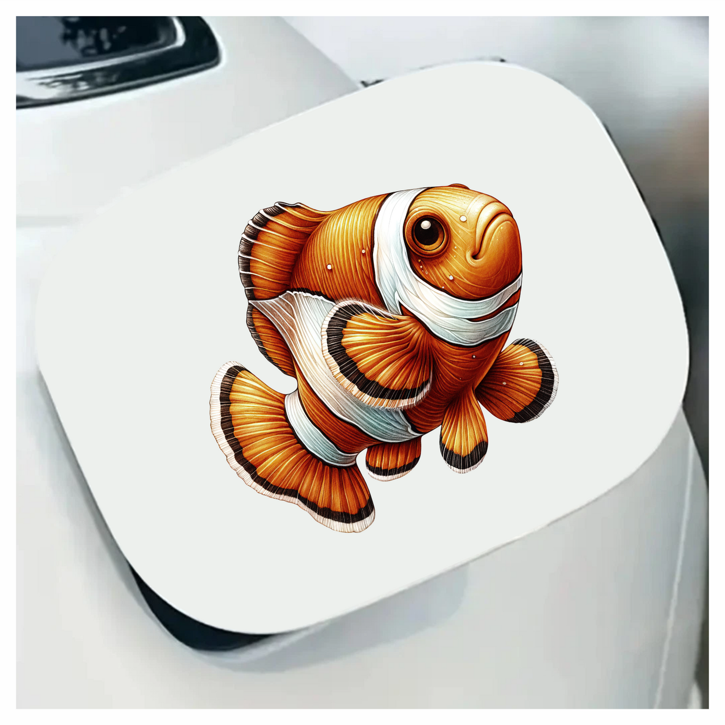 Orange Clownfish Marine Animal Ocean Vinyl Sticker Decal