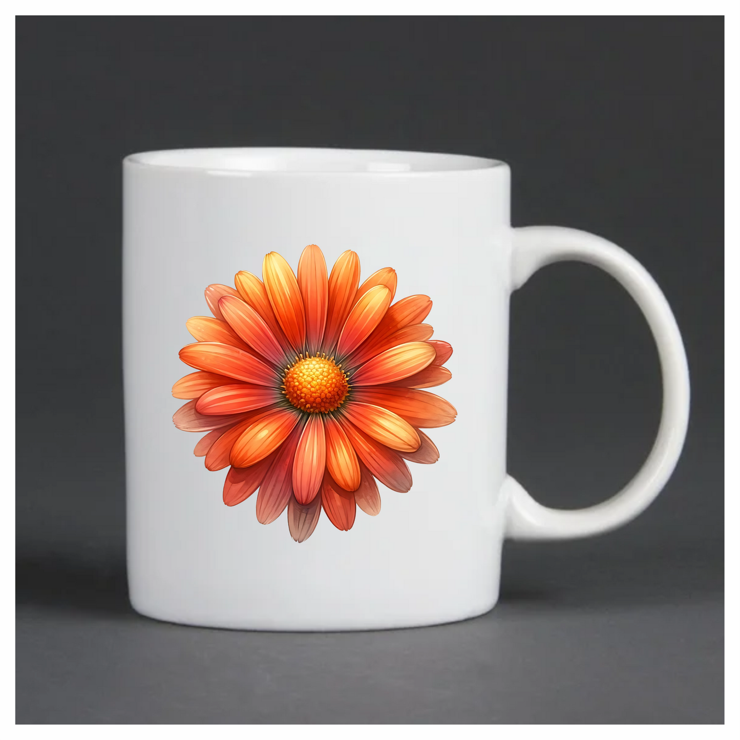 Orange Flower Petals Nature Blossom Vinyl Sticker Decal