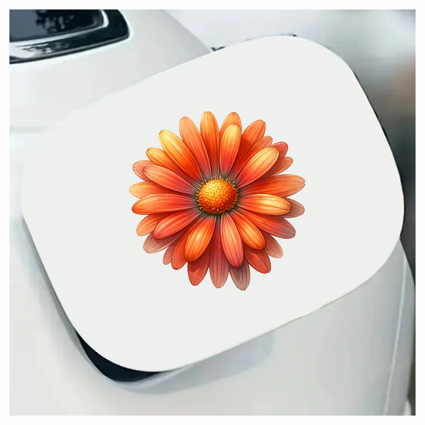 Orange Flower Petals Nature Blossom Vinyl Sticker Decal