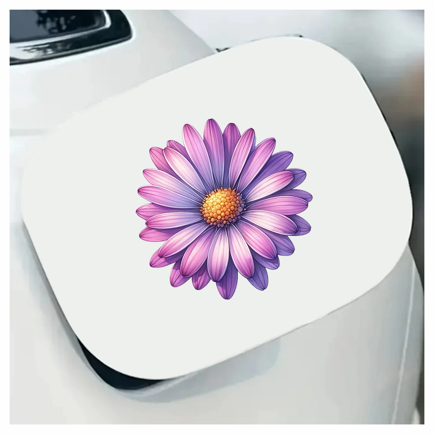 Purple Daisy Flower Closeup Vinyl Sticker Decal