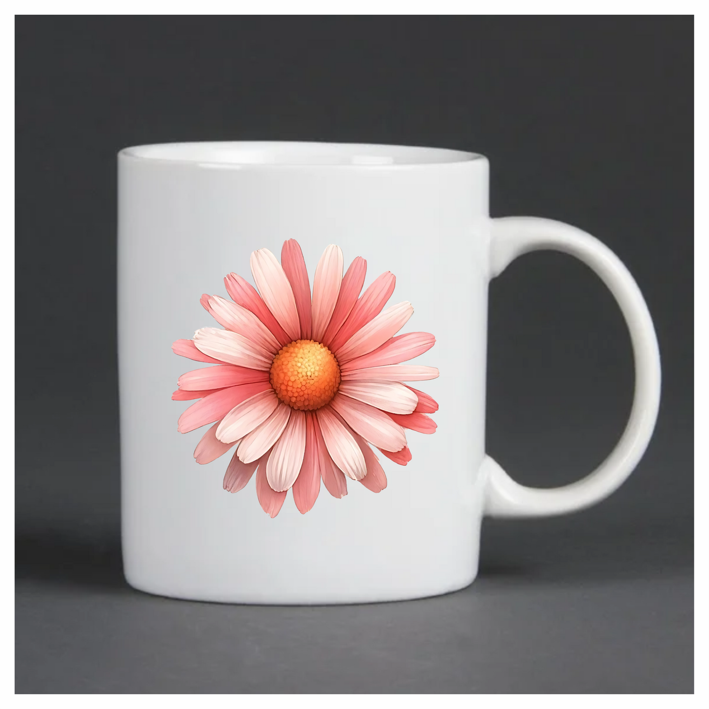 Pink Flower Petals Circle Vinyl Sticker Decal