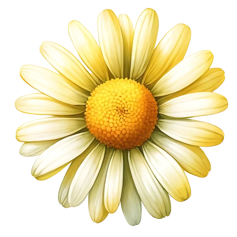Yellow White Daisy Flower Nature Vinyl Sticker Decal