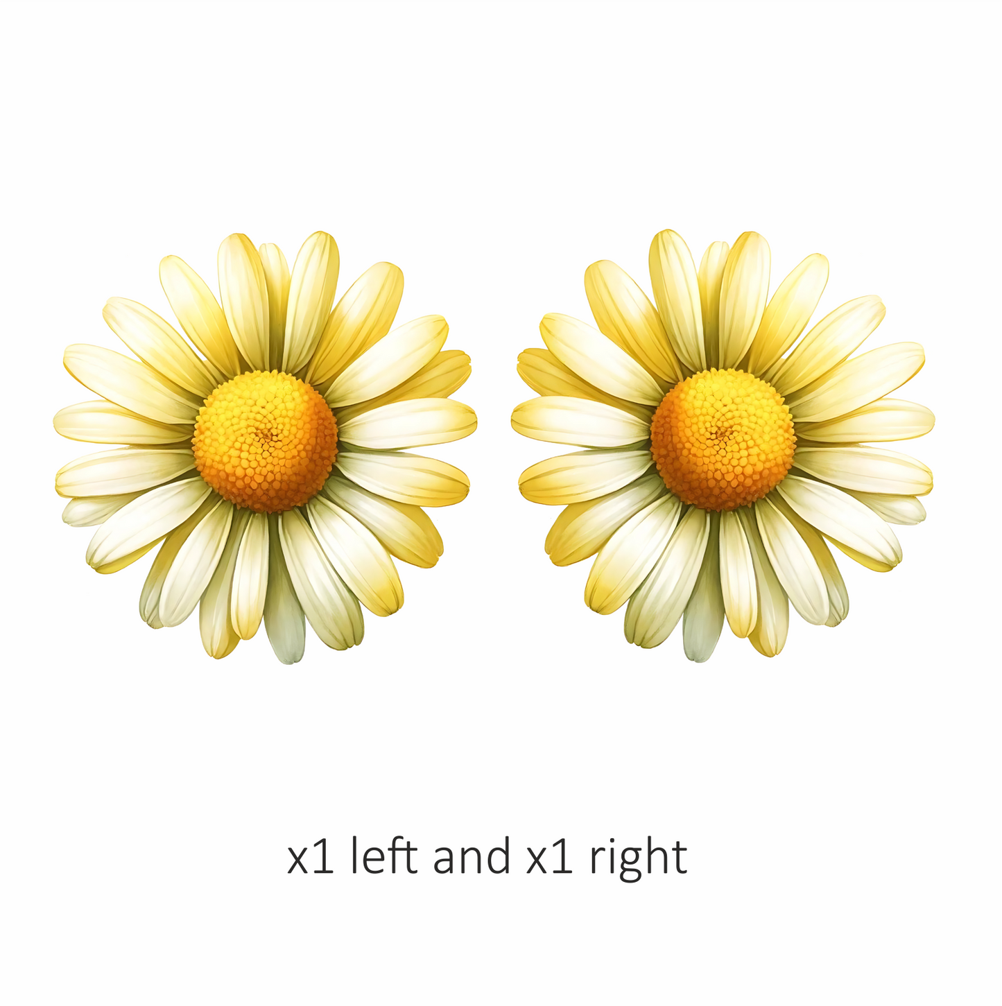Yellow White Daisy Flower Nature Vinyl Sticker Decal