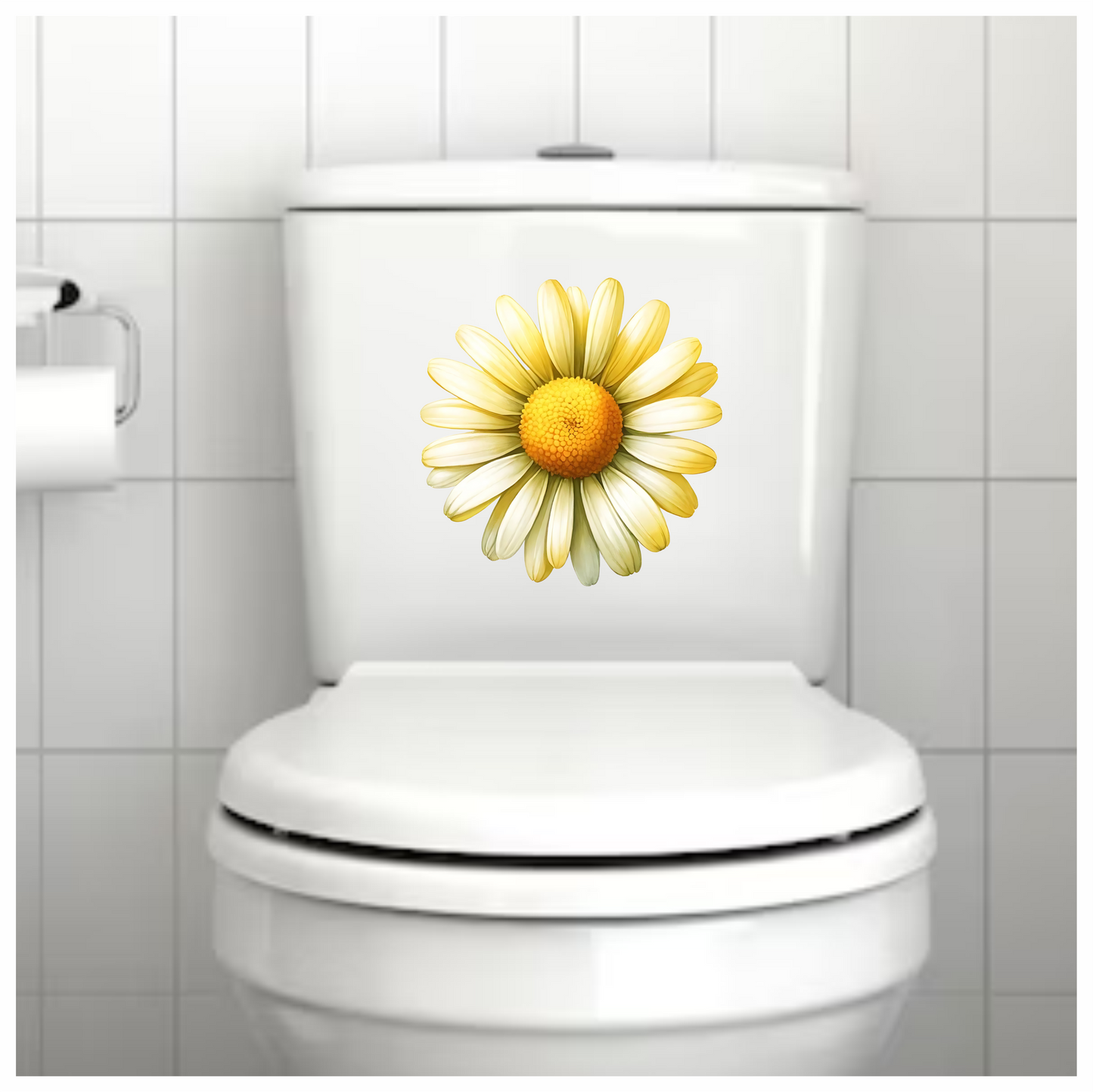 Yellow White Daisy Flower Nature Vinyl Sticker Decal