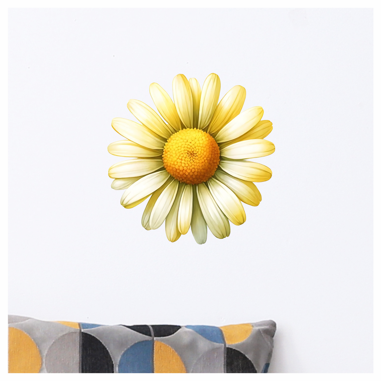 Yellow White Daisy Flower Nature Vinyl Sticker Decal